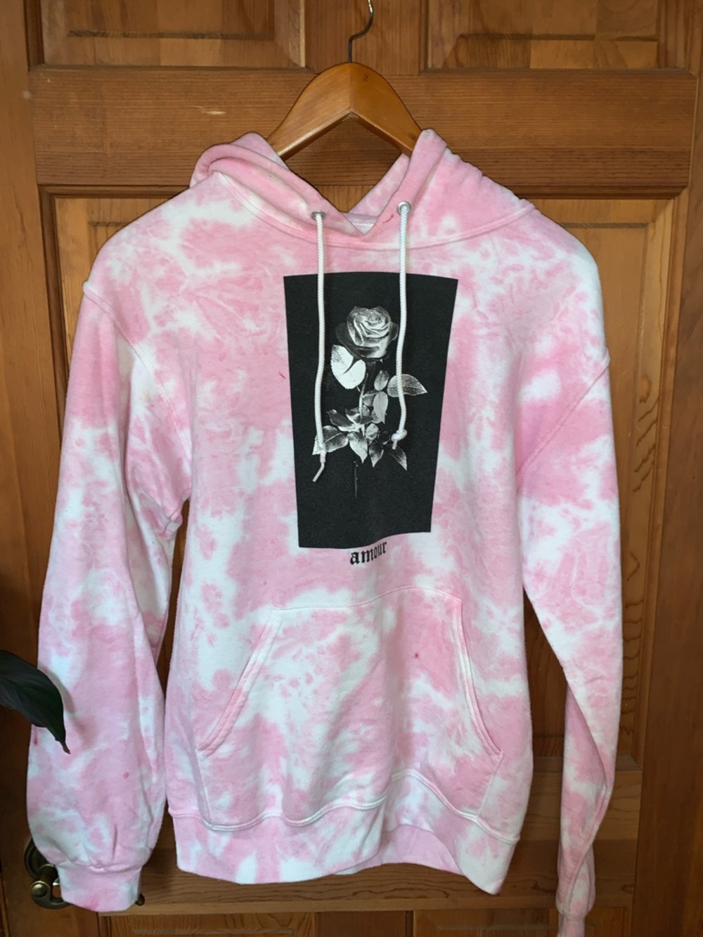 EUC Womens Artist Union Hoodie Sweatshirt Sz S, Pink.